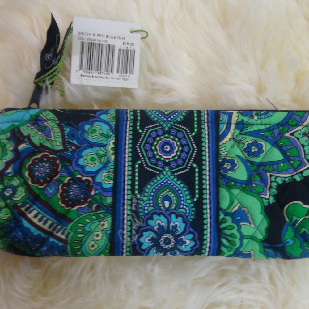 Vera Bradley Pencil Pouch Blue Rhapsody NWT